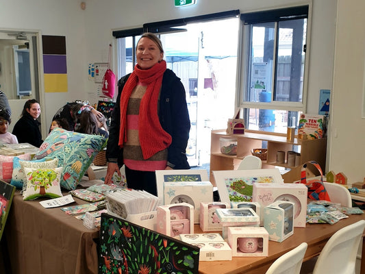 Marja Leena Market stall supporting Goodstart Brighton ELC