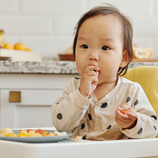 Baby eating a meal