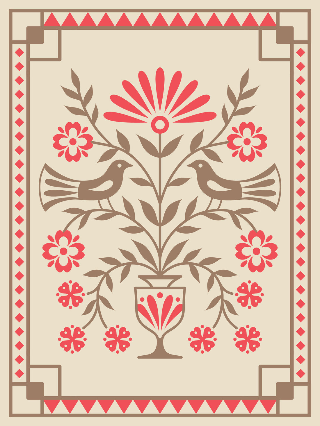 Scandinivian Folk Art Image by Vecteezy