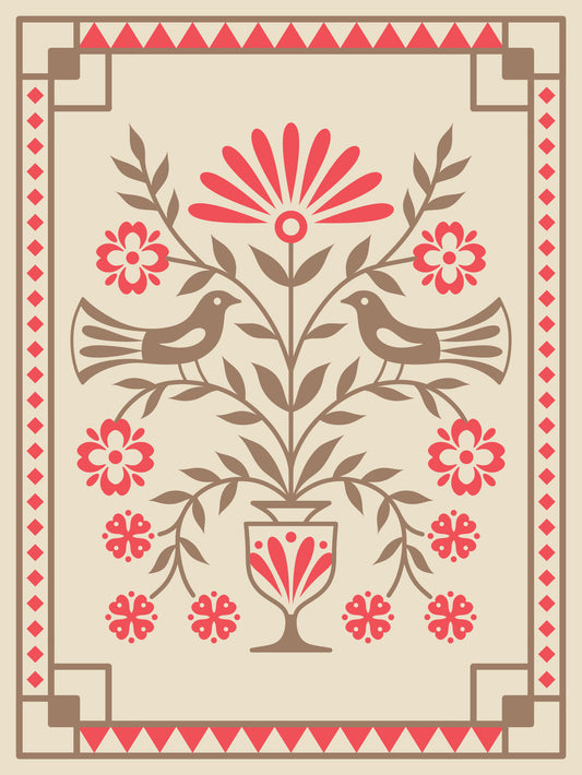 Scandinivian Folk Art Image by Vecteezy