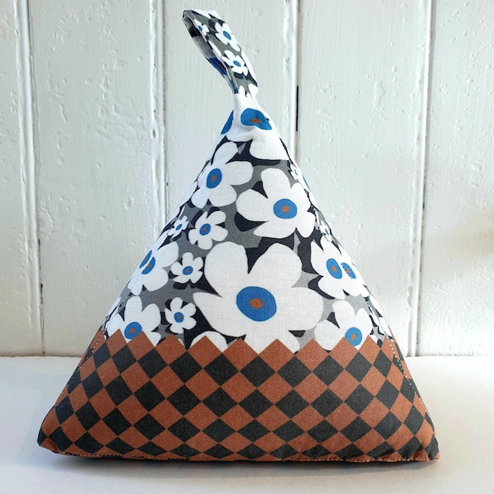 Checker Flowers Soft Door Stop