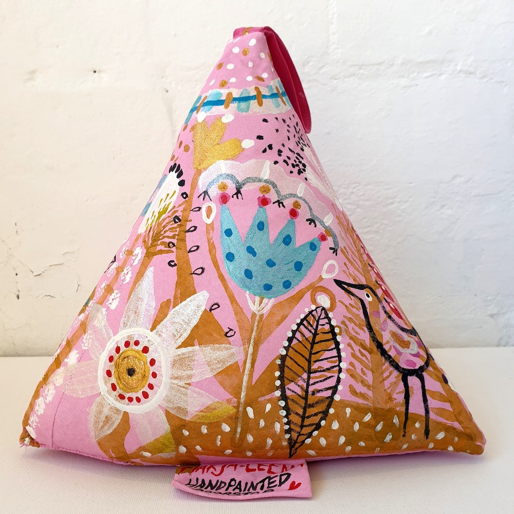Pink Bird Door Stopper (Hand Painted)
