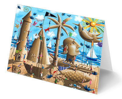 The Sand Sculpture Greeting Card