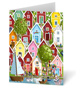 My Town Greeting Card