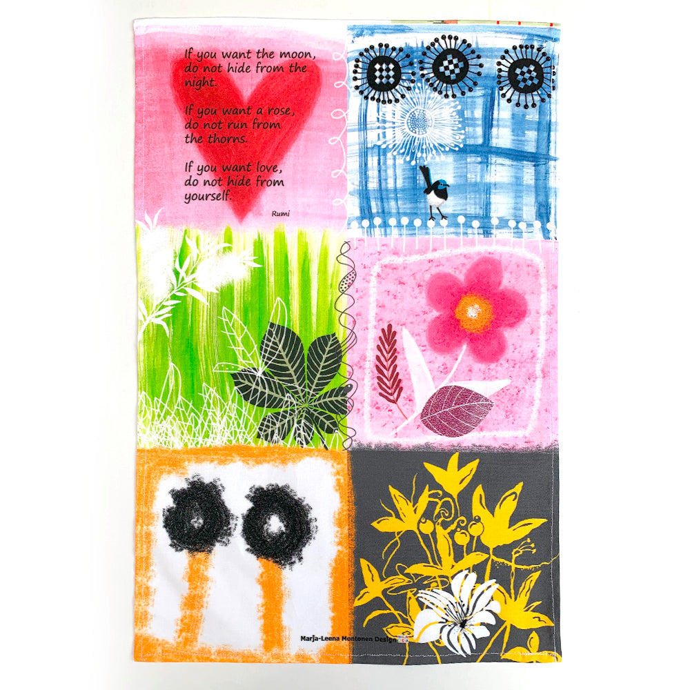 If You Want The Moon Tea Towel