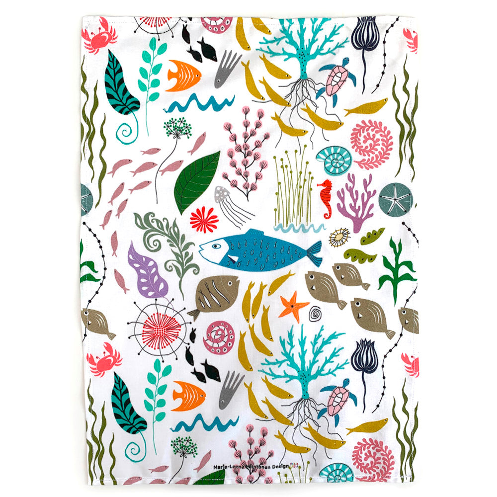 Sealife Tea Towel