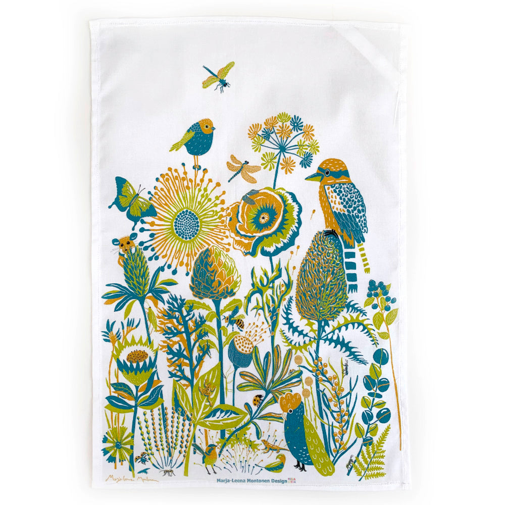 Australian Garden Tea Towel