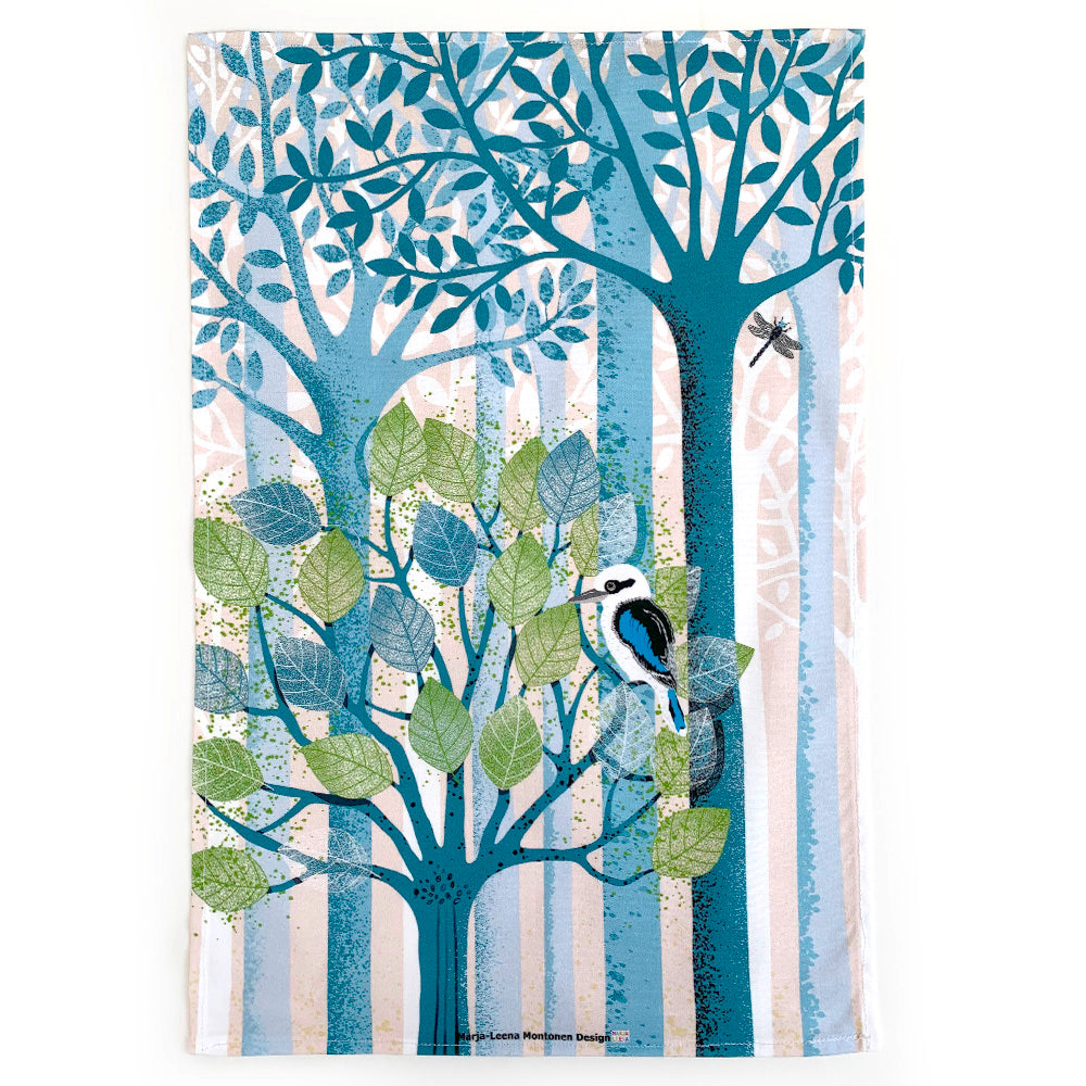 Kookaburra Tea Towel