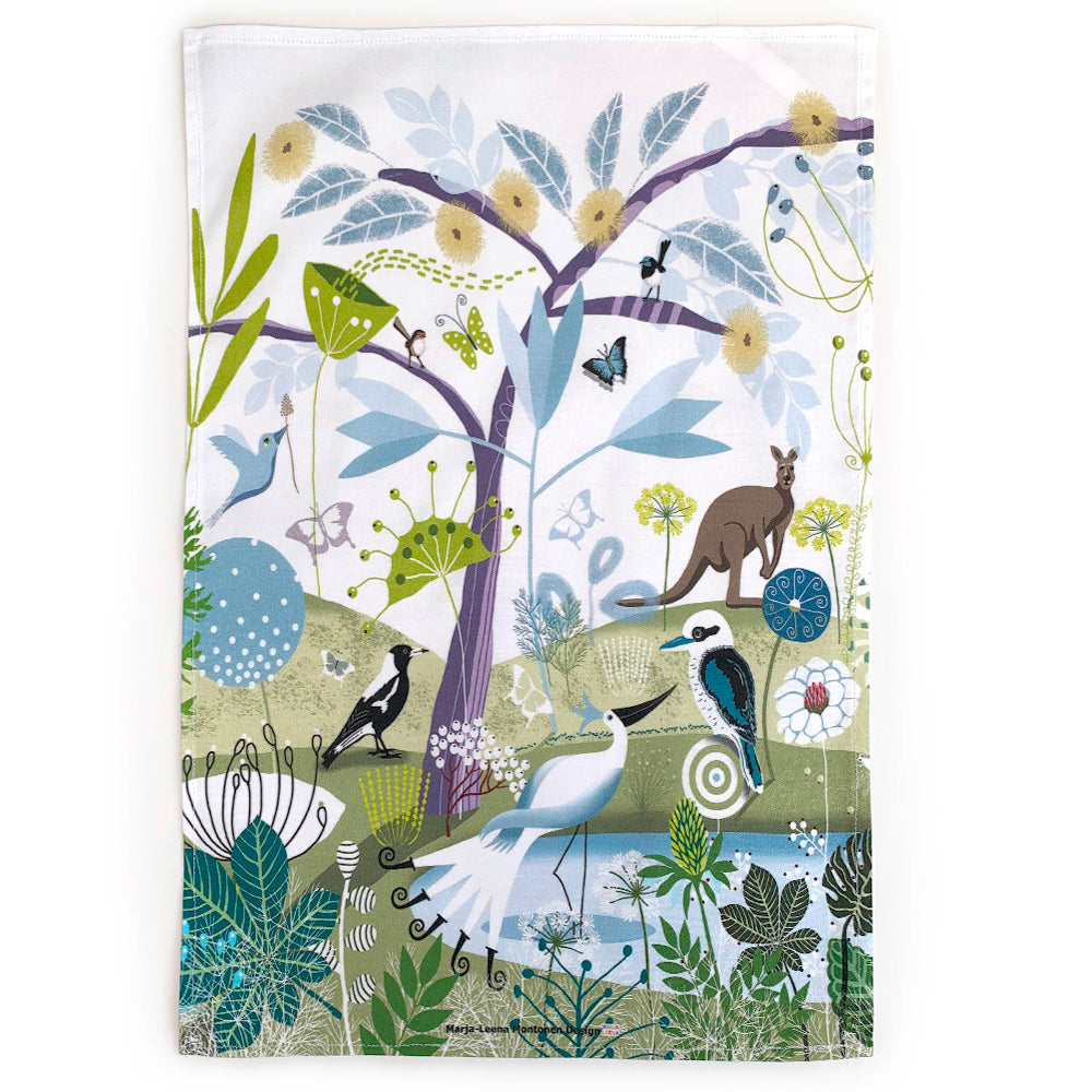 The Water Hole Tea Towel