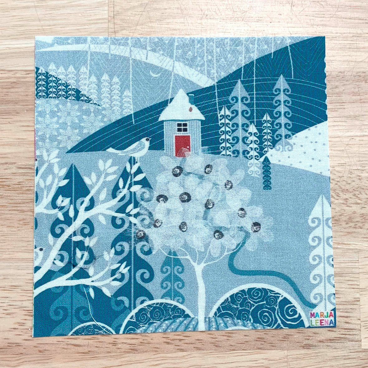 Nordic Winter Patchwork Piece