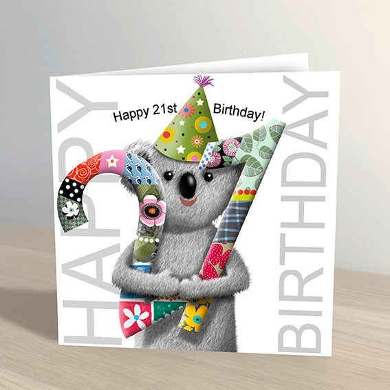 21st Birthday Card