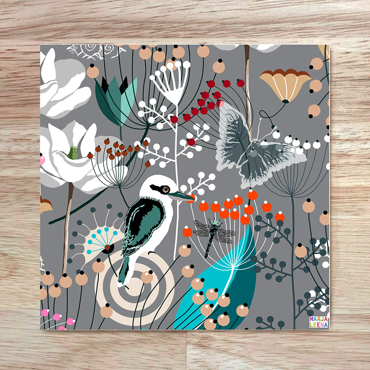 Kookaburra Garden Patchwork Piece