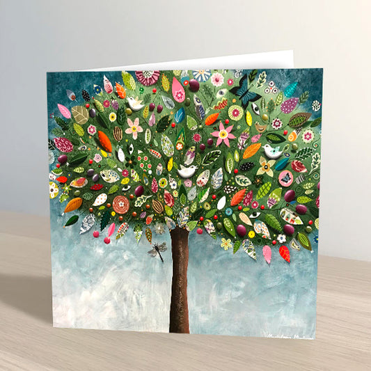 The Luna Tree Greeting Card by Marja-Leena