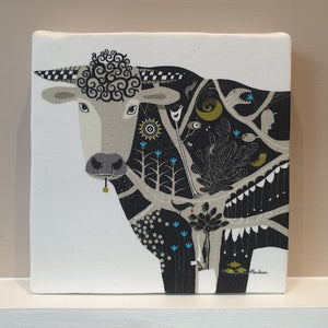 Cow Block Print Front View