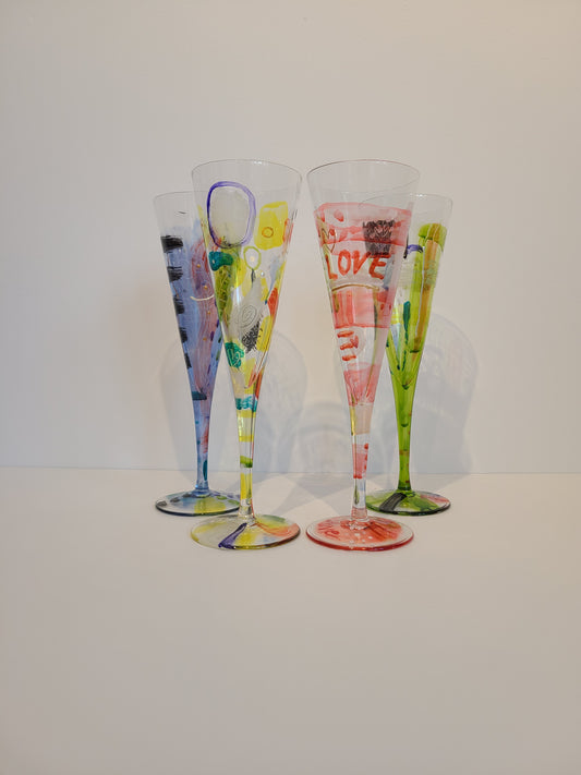 Unique champagne flutes