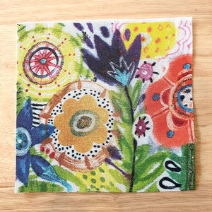 Colourful Garden Patchwork Piece