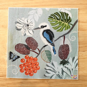 Kookaburra On a Branch Patchwork Piece