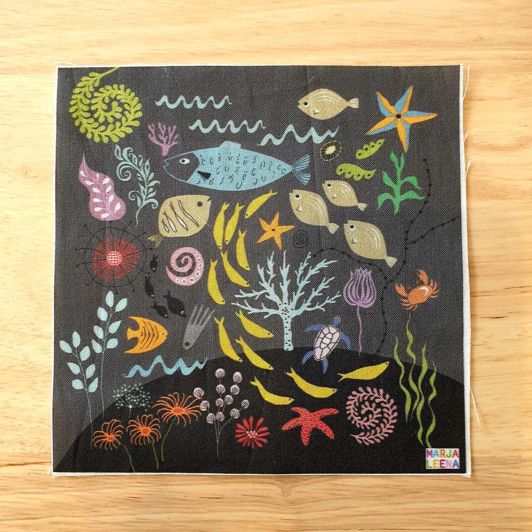 Under Water Garden Patchwork Piece