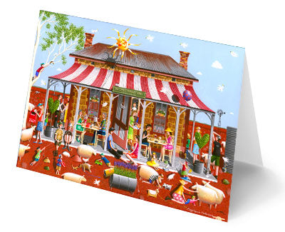 The Little Outback Hotel Greeting Card