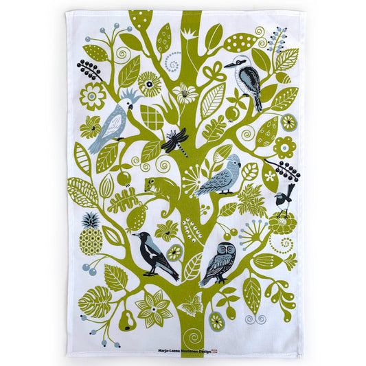 Australian Birds Tea Towel