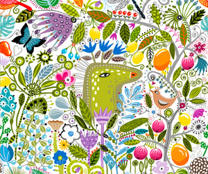 Green Deer Fabric