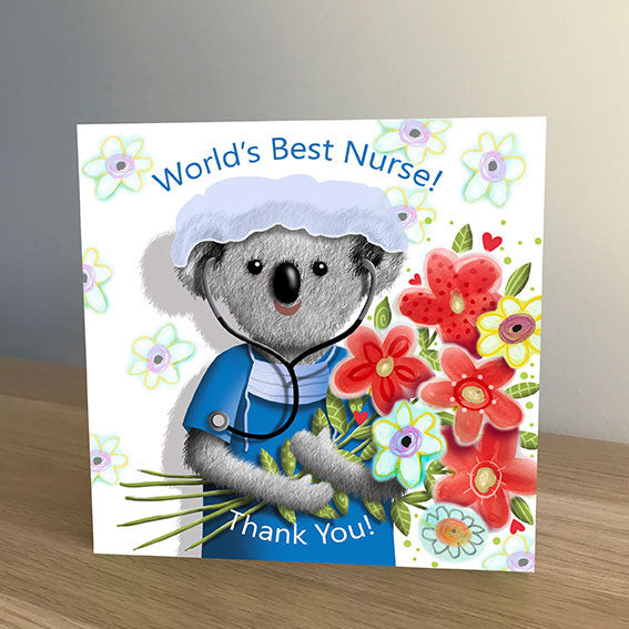 Worlds Best Nurse Greeting Card