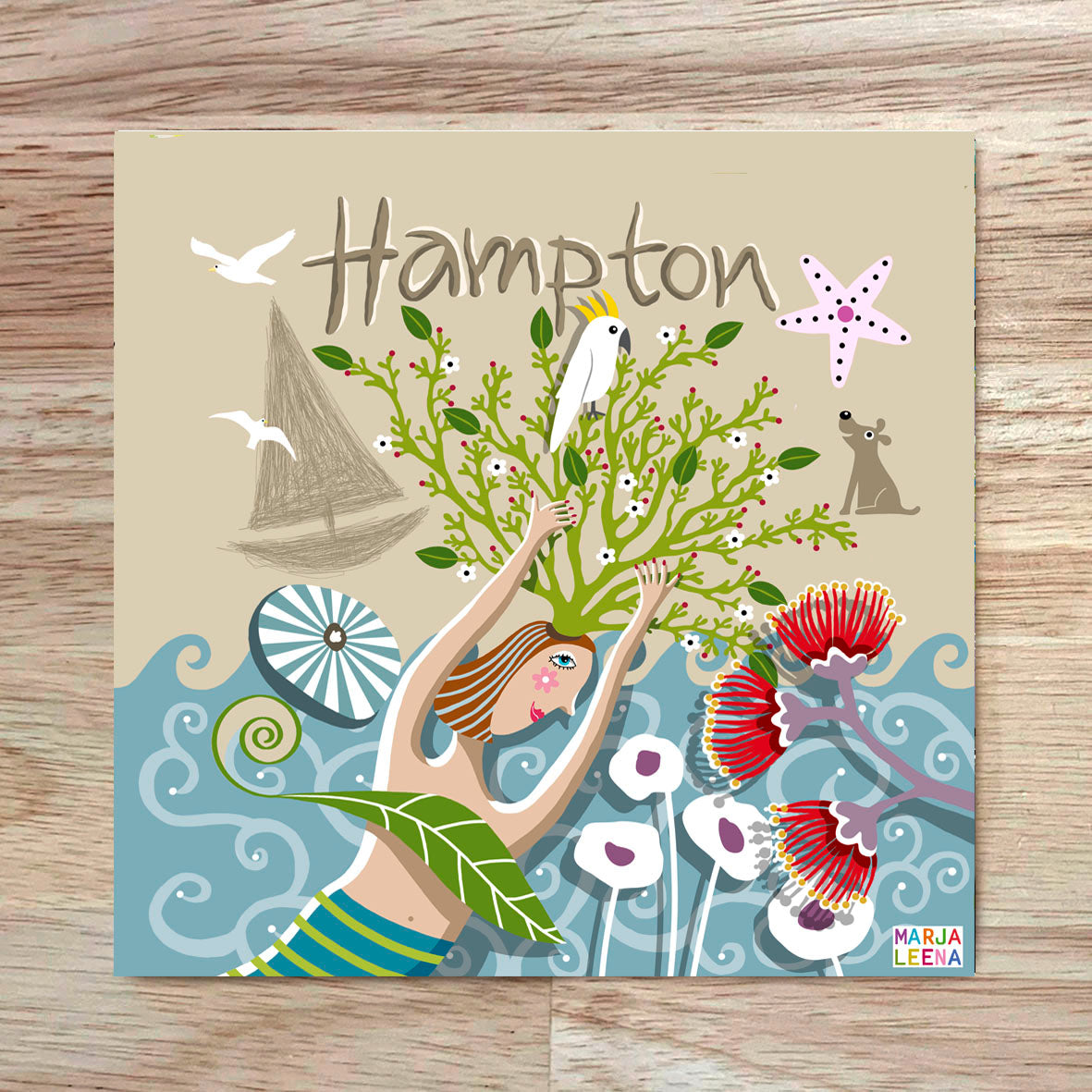 Hampton Mermaid Patchwork Piece